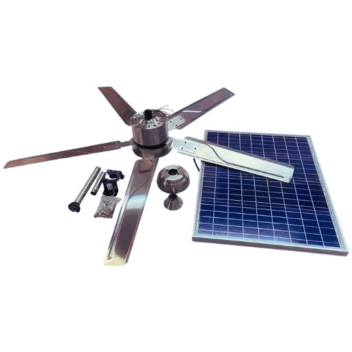 What are Solar Powered Outdoor Ceiling Fans?