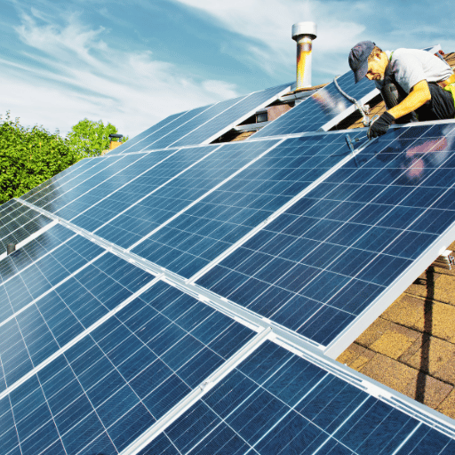 How do you clean solar panels on a roof safely?