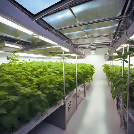 The benefits of solar grow rooms.