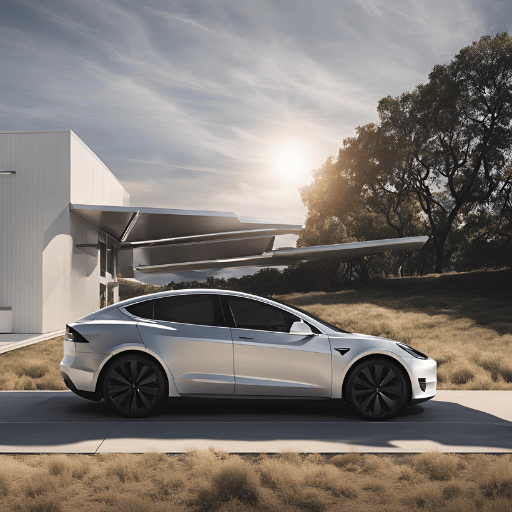 What is the energy needed to charge a Tesla with solar?