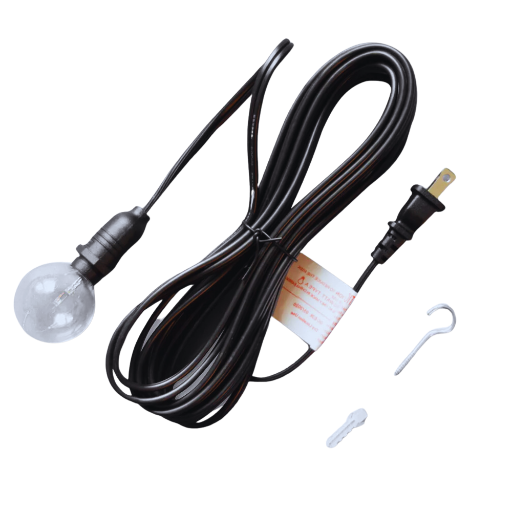 How do you safely install a lamp cord replacement in your light fixture?
