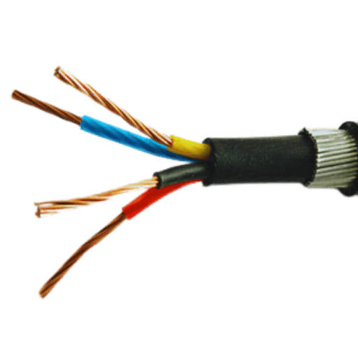 Como os cabos de baixa tensão são instalados?